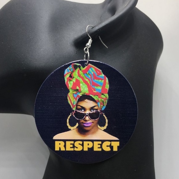 Jewelry - Aretha Franklin Wood “RESPECT” Earrings